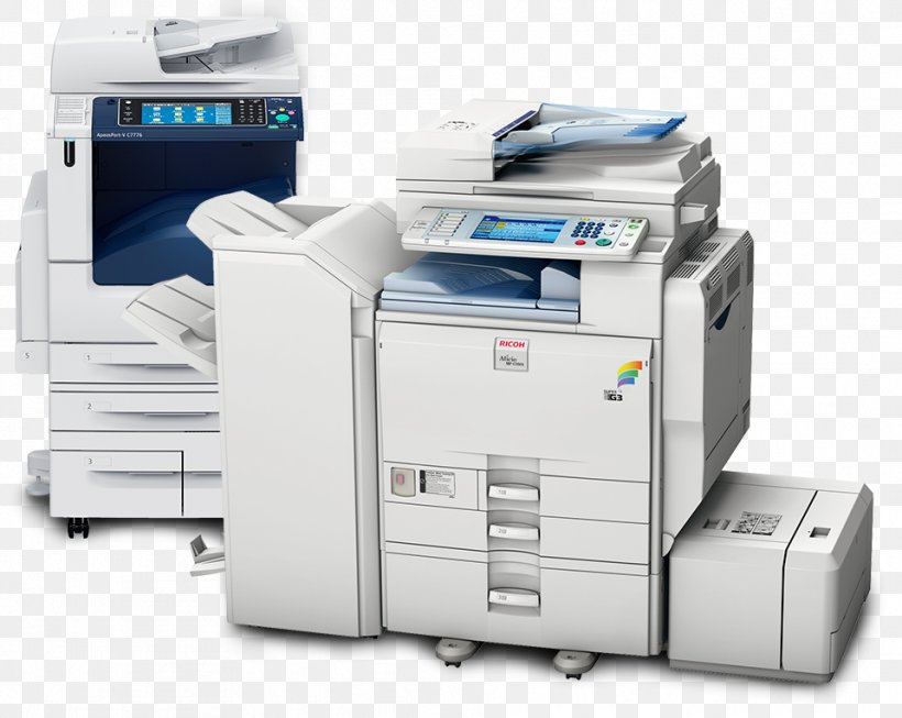 Photocopier Ricoh Multi-function Printer Printing, PNG, 959x764px, Photocopier, Canon, Color, Copying, Inkjet Printing Download Free