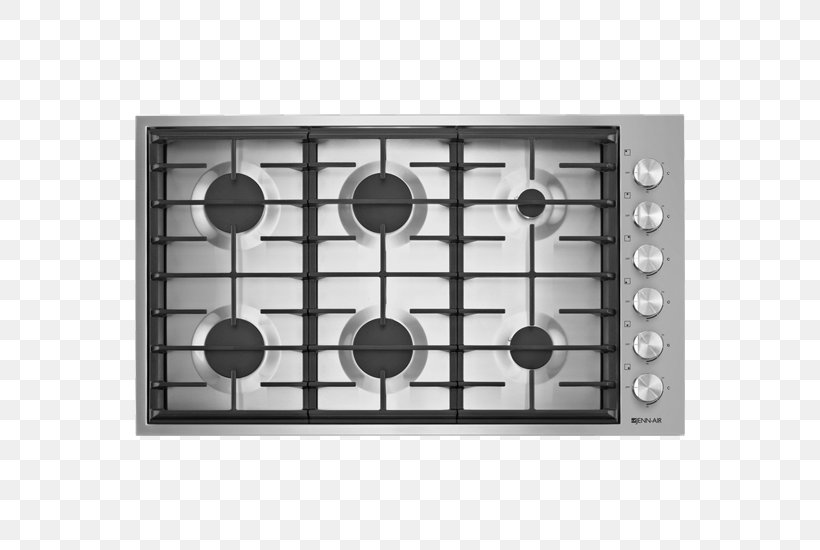 Cooking Ranges Gas Burner Gas Stove Jenn-Air Home Appliance, PNG, 550x550px, Cooking Ranges, Black And White, Brenner, British Thermal Unit, Cooktop Download Free