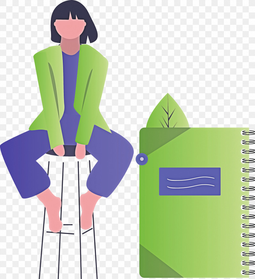 Notebook Girl, PNG, 2739x3000px, Notebook, Cartoon, Girl, Standing Download Free