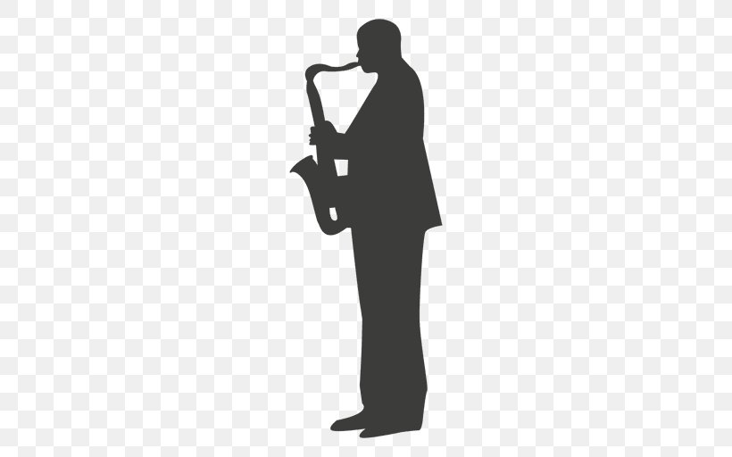 Silhouette Saxophone Musician, PNG, 512x512px, Watercolor, Cartoon, Flower, Frame, Heart Download Free