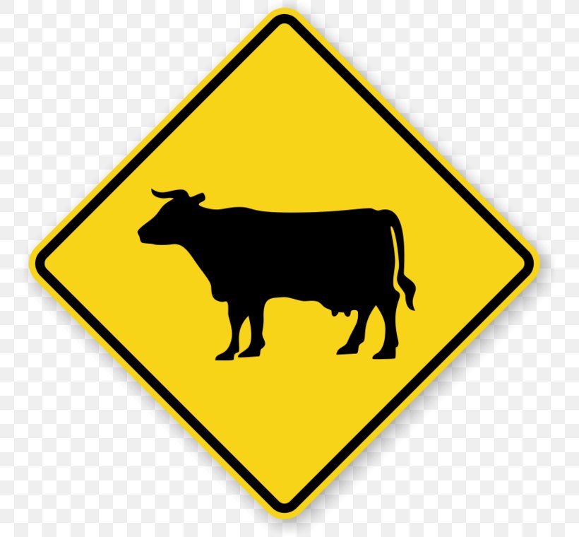 Cattle Pedestrian Crossing Warning Sign Traffic Sign, PNG, 760x760px, Cattle, Area, Carriageway, Cattle Grid, Cattle Like Mammal Download Free