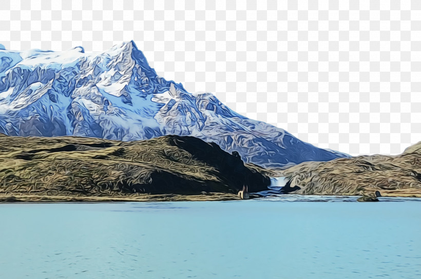 Fjord Mount Scenery Glacial Lake Glacier Water Resources, PNG, 1920x1278px, Watercolor, Cirque M, Fjord, Glacial Lake, Glacier Download Free