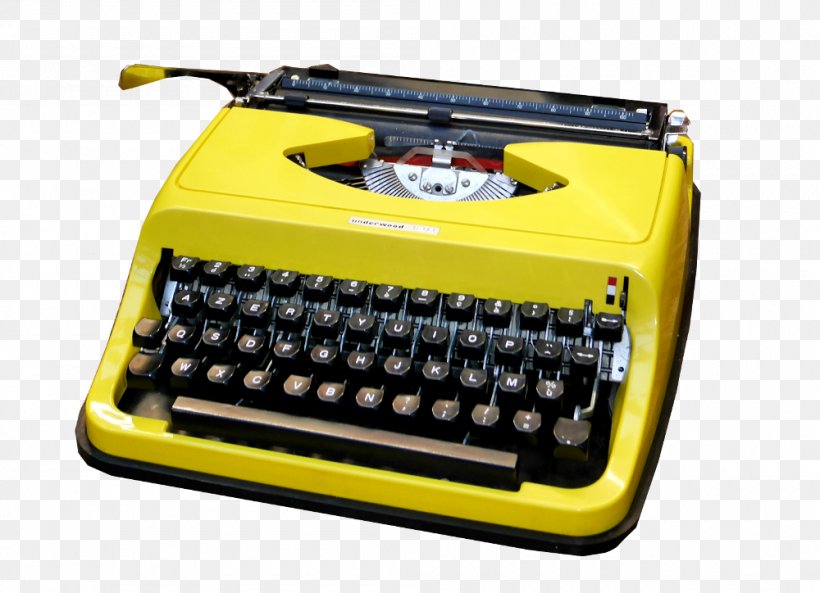 Underwood Typewriter Company Machine Famille Japy Yellow, PNG, 1000x724px, 20th Century, Typewriter, Brand, Color, Europe Download Free