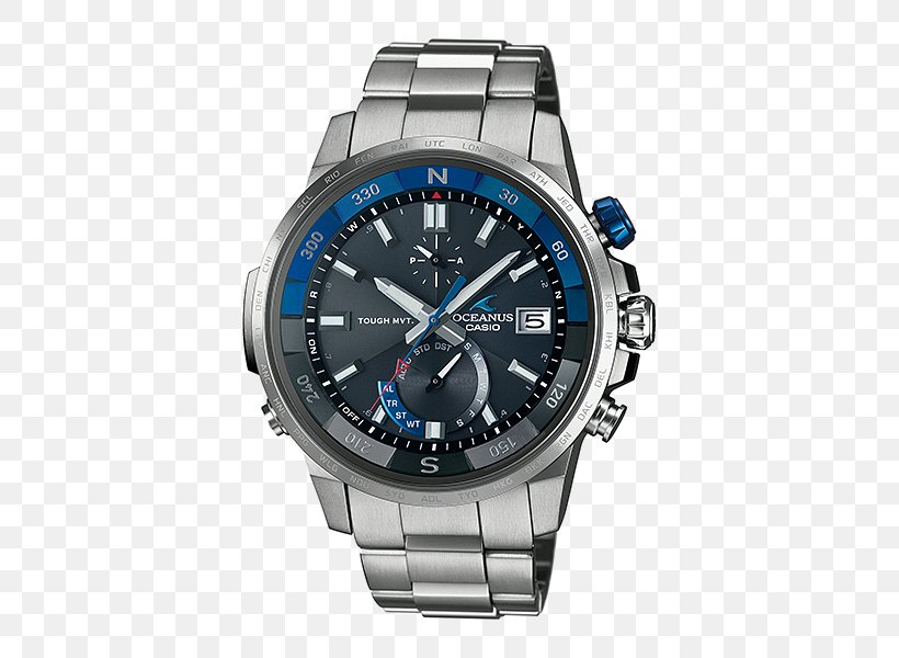 Casio Oceanus Solar-powered Watch Seiko, PNG, 500x600px, Casio Oceanus, Brand, Bulova, Casio, Casio Wave Ceptor Download Free