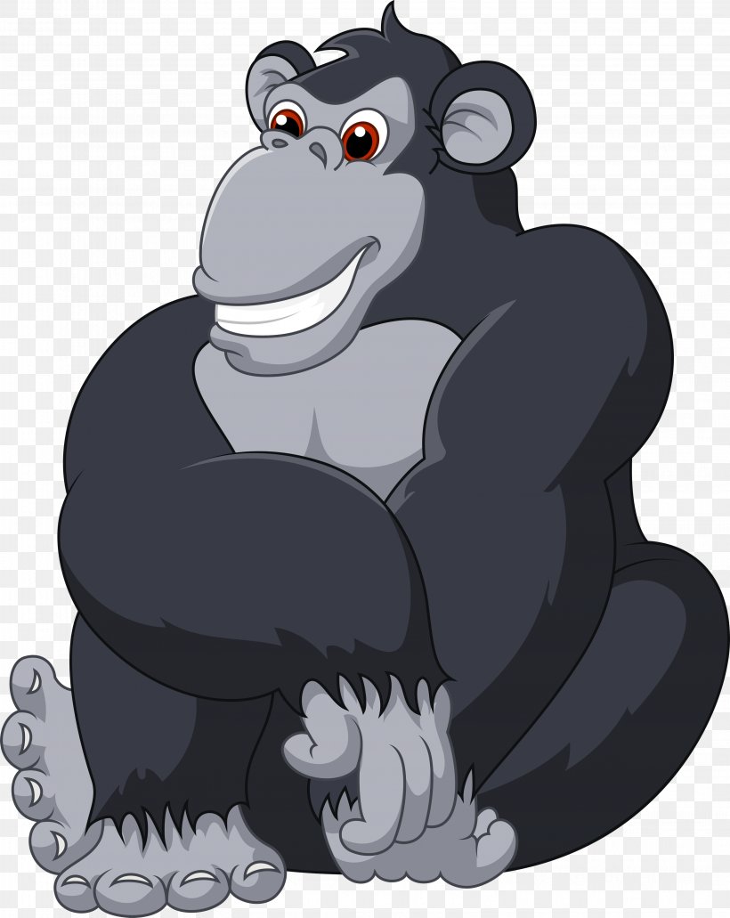 Gorilla Vector Graphics Clip Art Image Royalty-free, PNG, 3163x3979px, Gorilla, Bear, Can Stock Photo, Caricature, Carnivoran Download Free