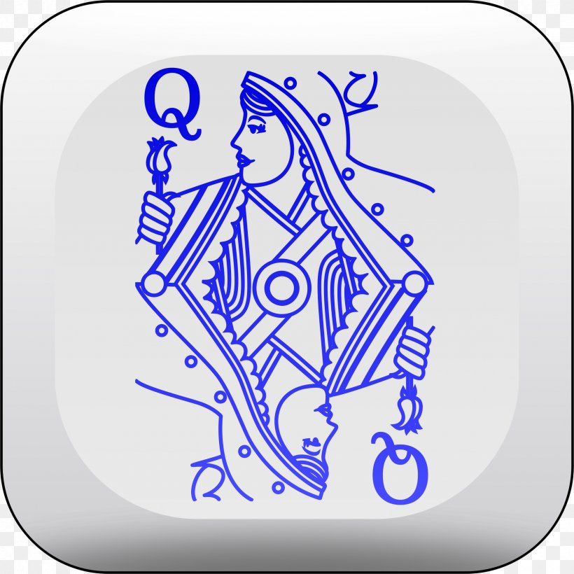Line Art Queen Of Hearts Clip Art, PNG, 2400x2400px, Line Art, Area, Art, Black And White, Blue Download Free