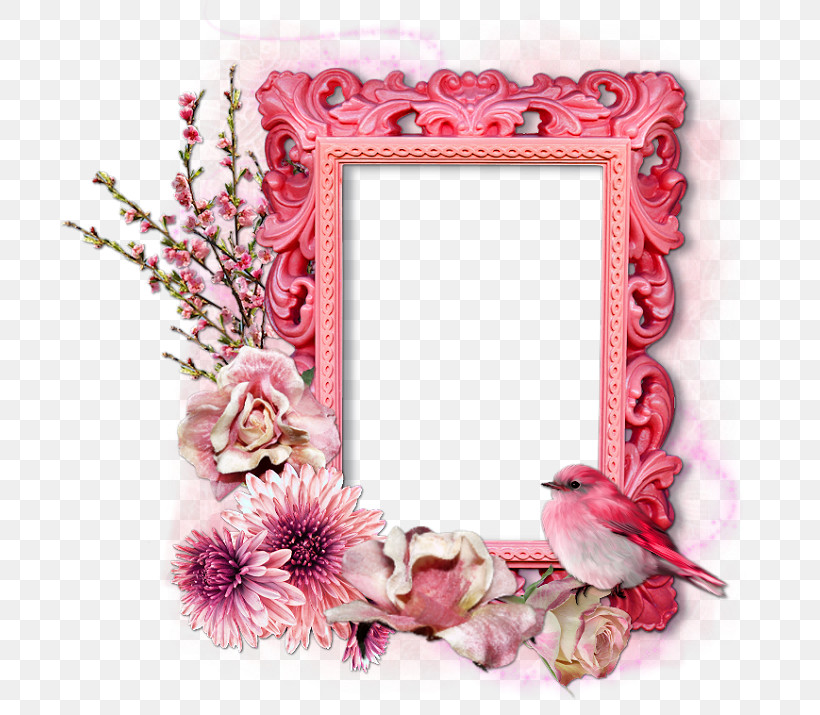 Picture Frame, PNG, 700x715px, Picture Frame, Interior Design, Mirror, Pink, Plant Download Free