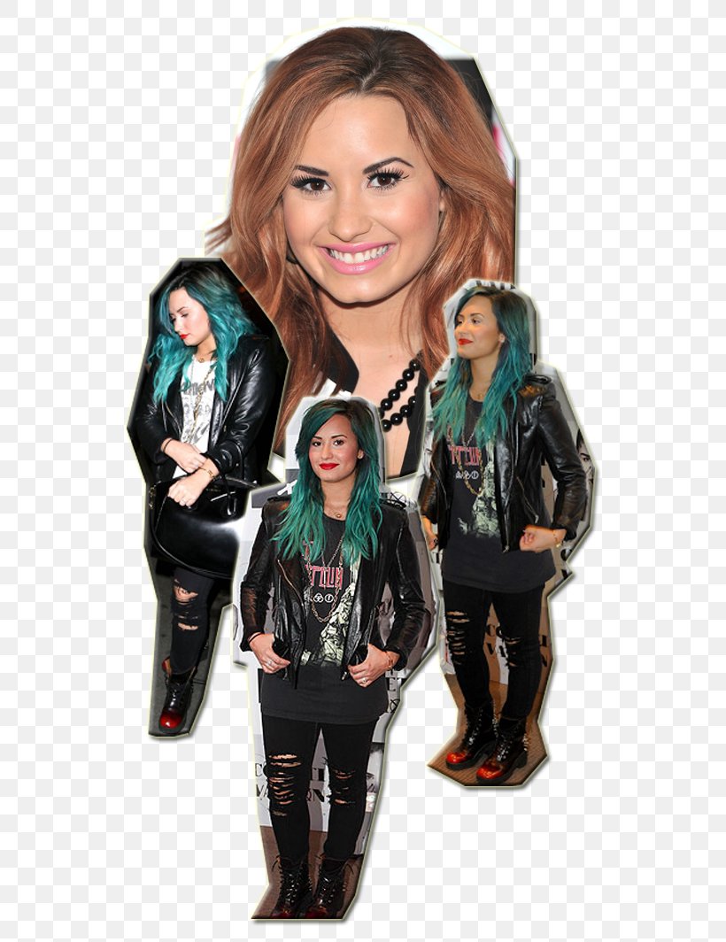 Demi Lovato Leather Jacket T-shirt Fashion Outerwear, PNG, 576x1064px, Watercolor, Cartoon, Flower, Frame, Heart Download Free