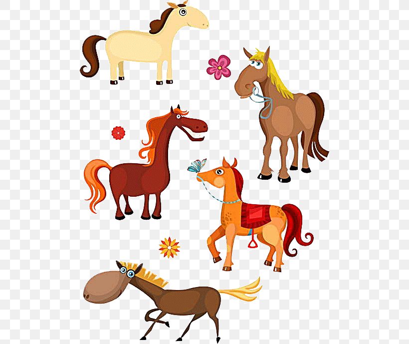 Horse Pony Euclidean Vector Illustration, PNG, 500x689px, Horse, Animal Figure, Cartoon, Colt, Drawing Download Free