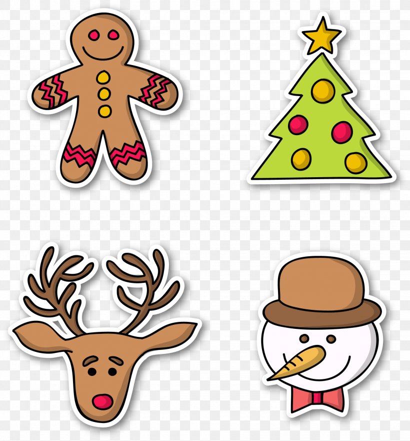 Christmas Tree Christmas Ornament Clip Art, PNG, 1942x2088px, Christmas Tree, Animal, Black And White, Cartoon, Christmas Download Free