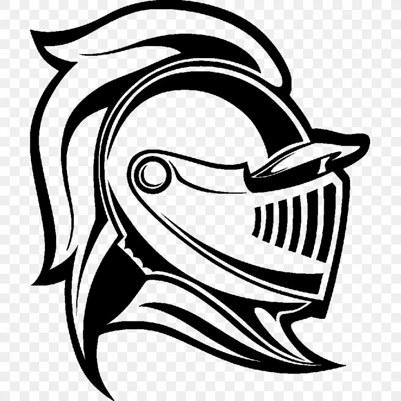 Knight Grand Erie District School Board Sticker Mascot, PNG, 1000x1000px, Knight, Art, Artwork, Black, Black And White Download Free