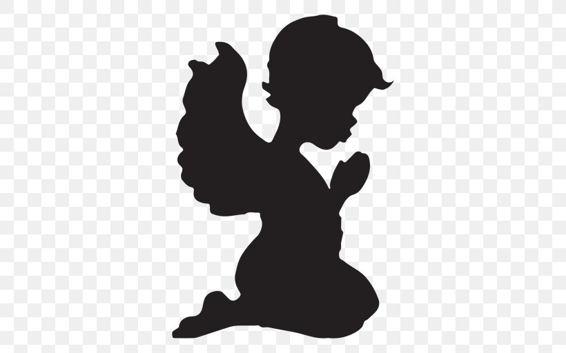 Silhouette Vector Graphics Illustration Vexel, PNG, 512x512px, Silhouette, Cupid, Kneeling, Sitting, Vexel Download Free