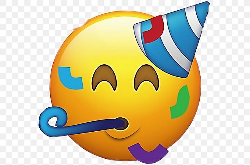 Emoji Smiley Emoticon Party, PNG, 572x544px, Emoji, Birthday, Emojipedia, Emoticon, Face Download Free