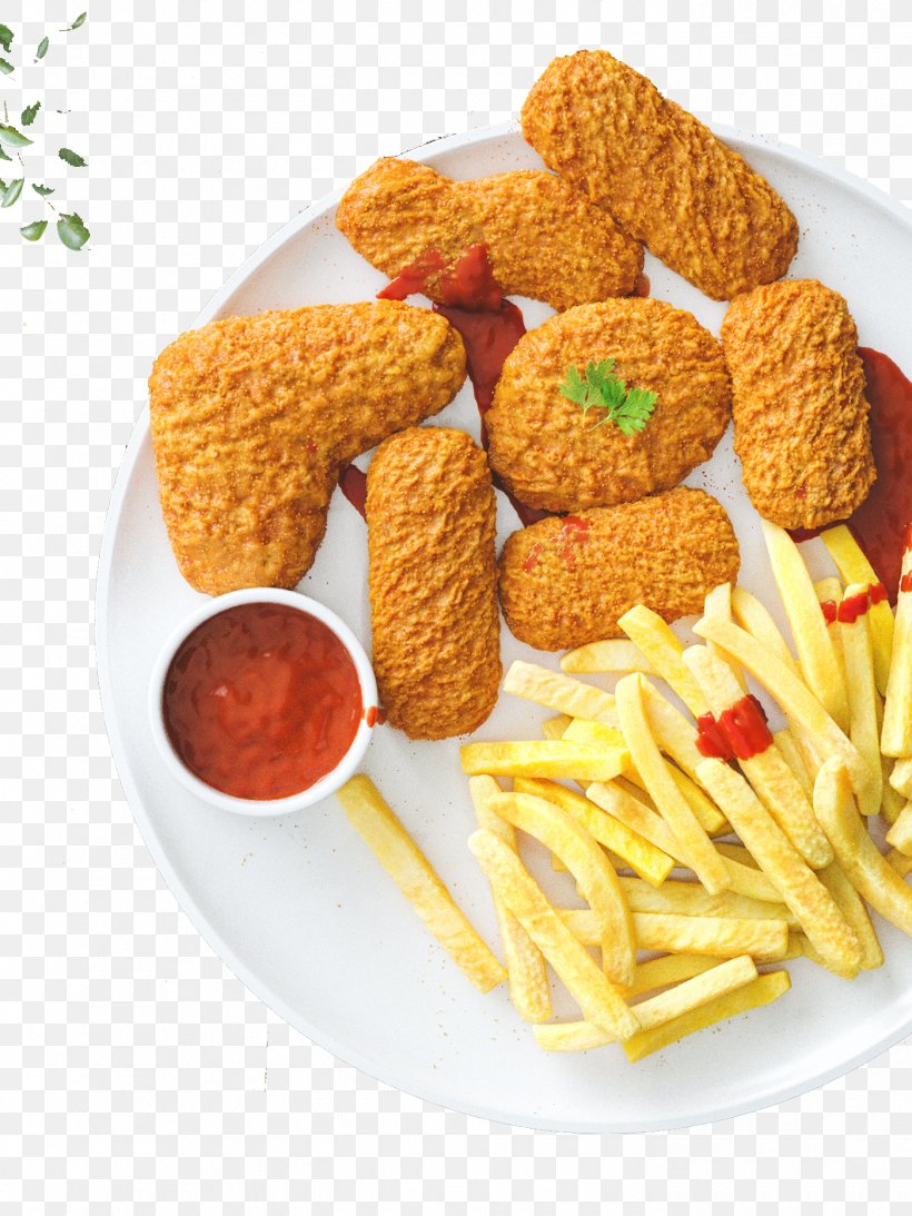 French Fries Chicken Nugget Hamburger Fried Chicken, PNG, 1400x1867px, French Fries, American Food, Appetizer, Breakfast, Chicken Download Free