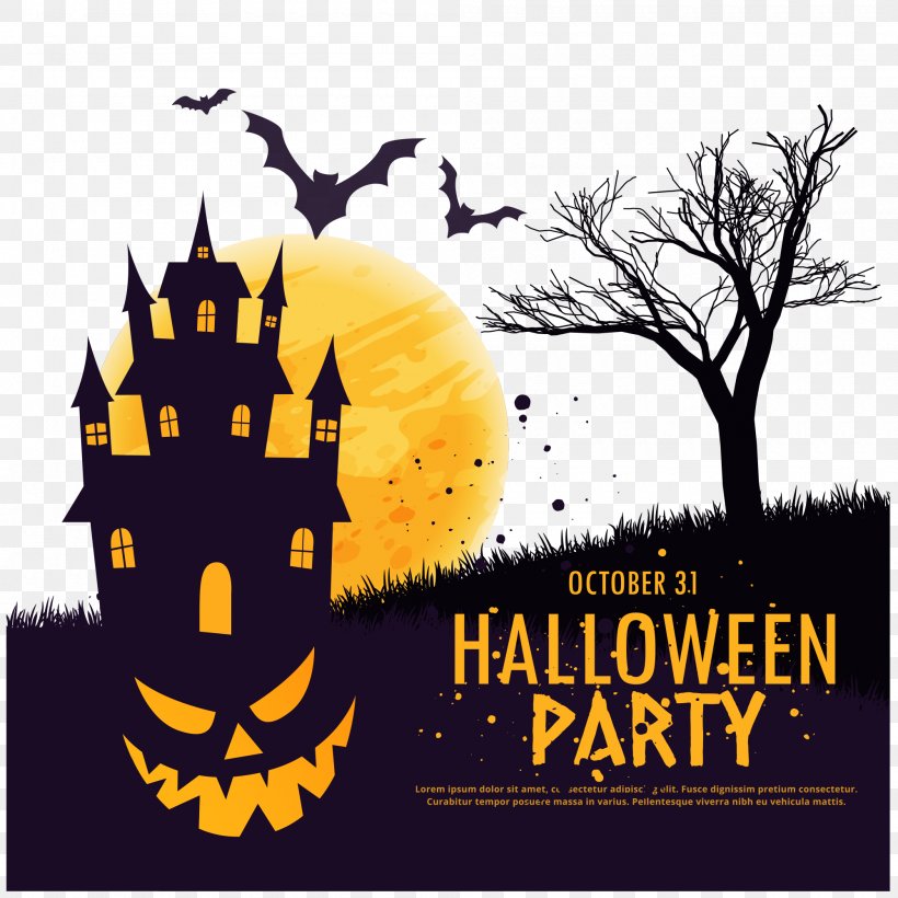 Halloween Party Jack-o'-lantern Stock Photography, PNG, 2000x2000px, Halloween, Brand, Ghost, Haunted Attraction, Haunted House Download Free