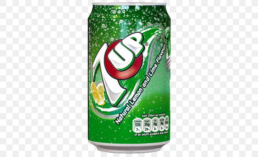 Fizzy Drinks Lemon-lime Drink Coca-Cola Sprite Carbonated Water, PNG, 500x500px, 7 Up, Fizzy Drinks, Alcoholic Drink, Aluminum Can, Brand Download Free