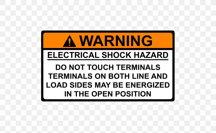 Warning Label Hazard Symbol Electrical Injury Electricity, PNG, 507x507px, Warning Label, Area, Brand, Decal, Electrical Injury Download Free