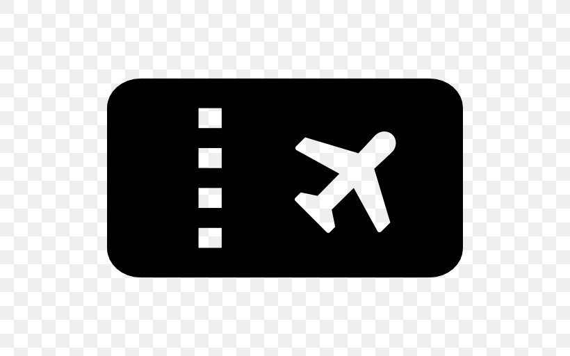 Airplane Flight Airline Ticket Transport, PNG, 512x512px, Airplane, Airline Ticket, Aviation, Black, Brand Download Free
