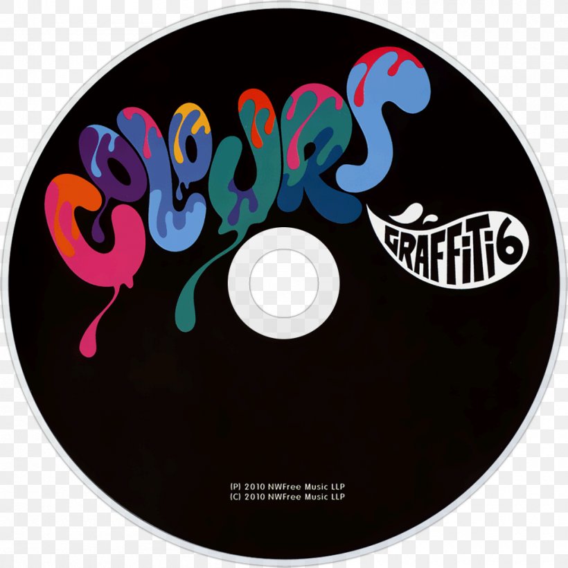 Compact Disc Colours Graffiti6 Graphic Design, PNG, 1000x1000px, Compact Disc, Brand, Colours, Dvd, Label Download Free