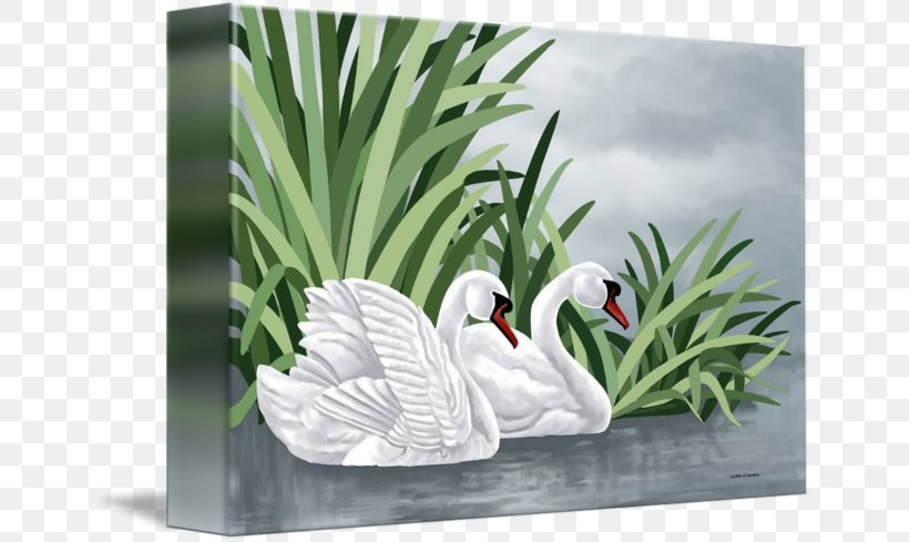 Duck Goose Mute Swan Painting Gallery Wrap, PNG, 650x489px, Duck, Art, Beak, Bird, Canvas Download Free