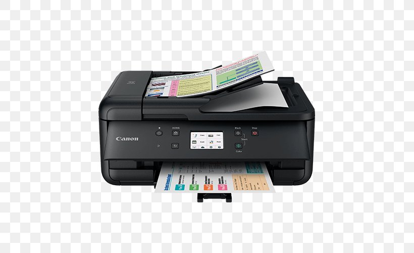 Inkjet Printing Canon PIXMA TR7520 Multi-function Printer, PNG, 800x500px, Inkjet Printing, Canon, Duplex Printing, Electronic Device, Image Scanner Download Free