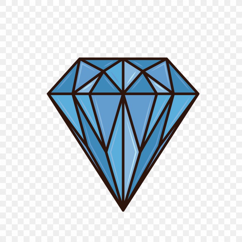 Material Properties Of Diamond Blue Diamond, PNG, 1000x1000px, Diamond, Area, Blue, Blue Diamond, Crystal Download Free