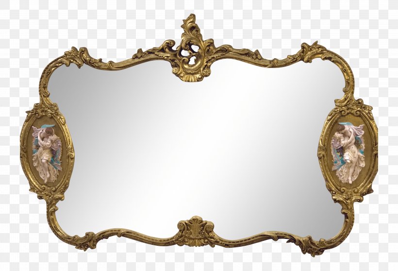 Mirror Picture Frames Gilding Image Gold, PNG, 4357x2967px, Mirror, Antique, Baroque, Brass, Decorative Arts Download Free