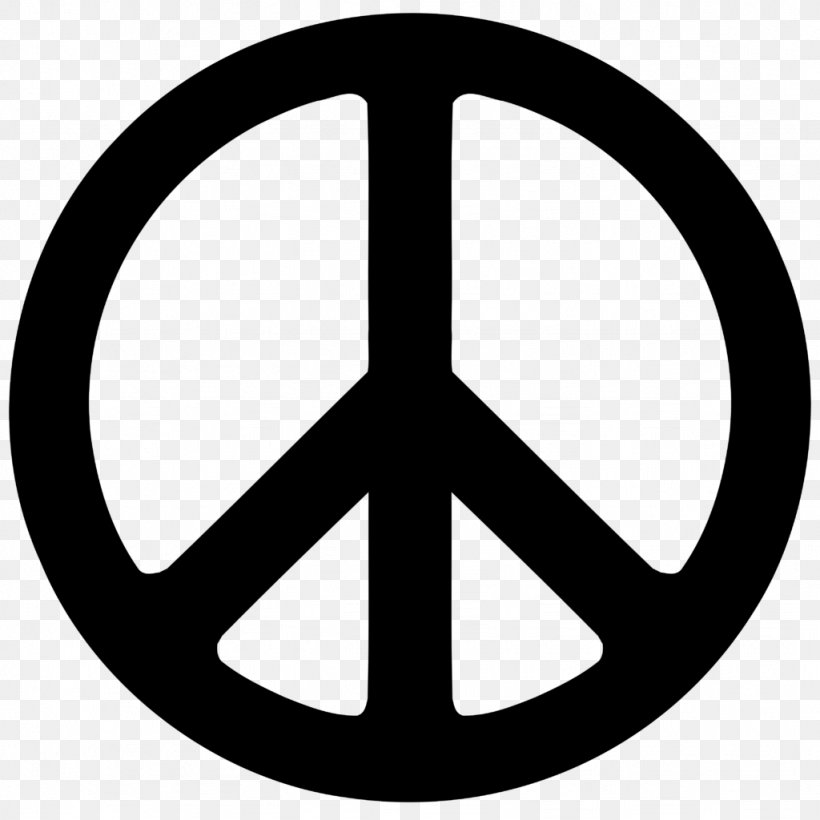 Peace Symbols Clip Art, PNG, 1024x1024px, Peace Symbols, Black And White, Miscellaneous Symbols, Peace, Rim Download Free