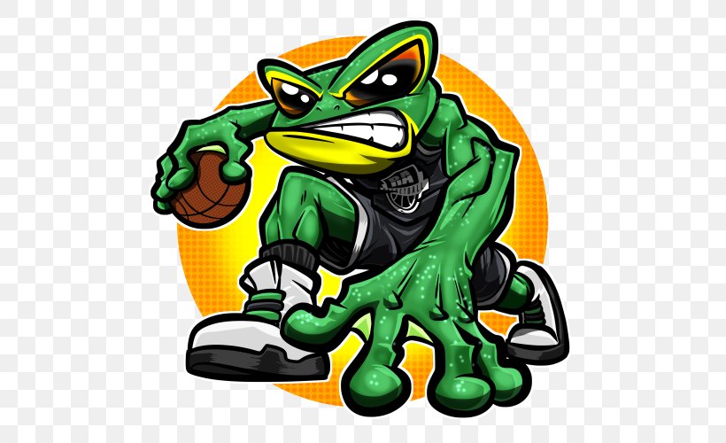 Ribet Academy Basketball Toad Frog School, PNG, 500x500px, Basketball, Amphibian, Cartoon, Fictional Character, Frog Download Free