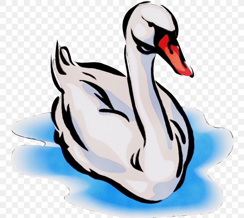 Water Background, PNG, 750x734px, Duck, Beak, Bird, Cartoon, Ducks Geese And Swans Download Free