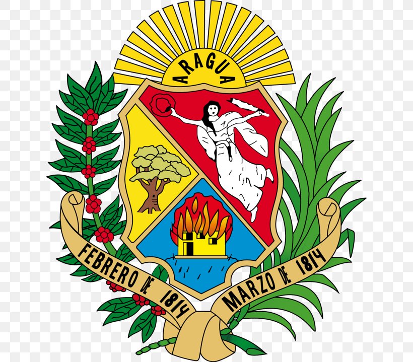 Táchira Maracay Miranda Escudo De Armas Del Estado Aragua Bandera Del Estado Aragua, PNG, 636x719px, Maracay, Artwork, Coat Of Arms Of Venezuela, Fictional Character, Flag Download Free