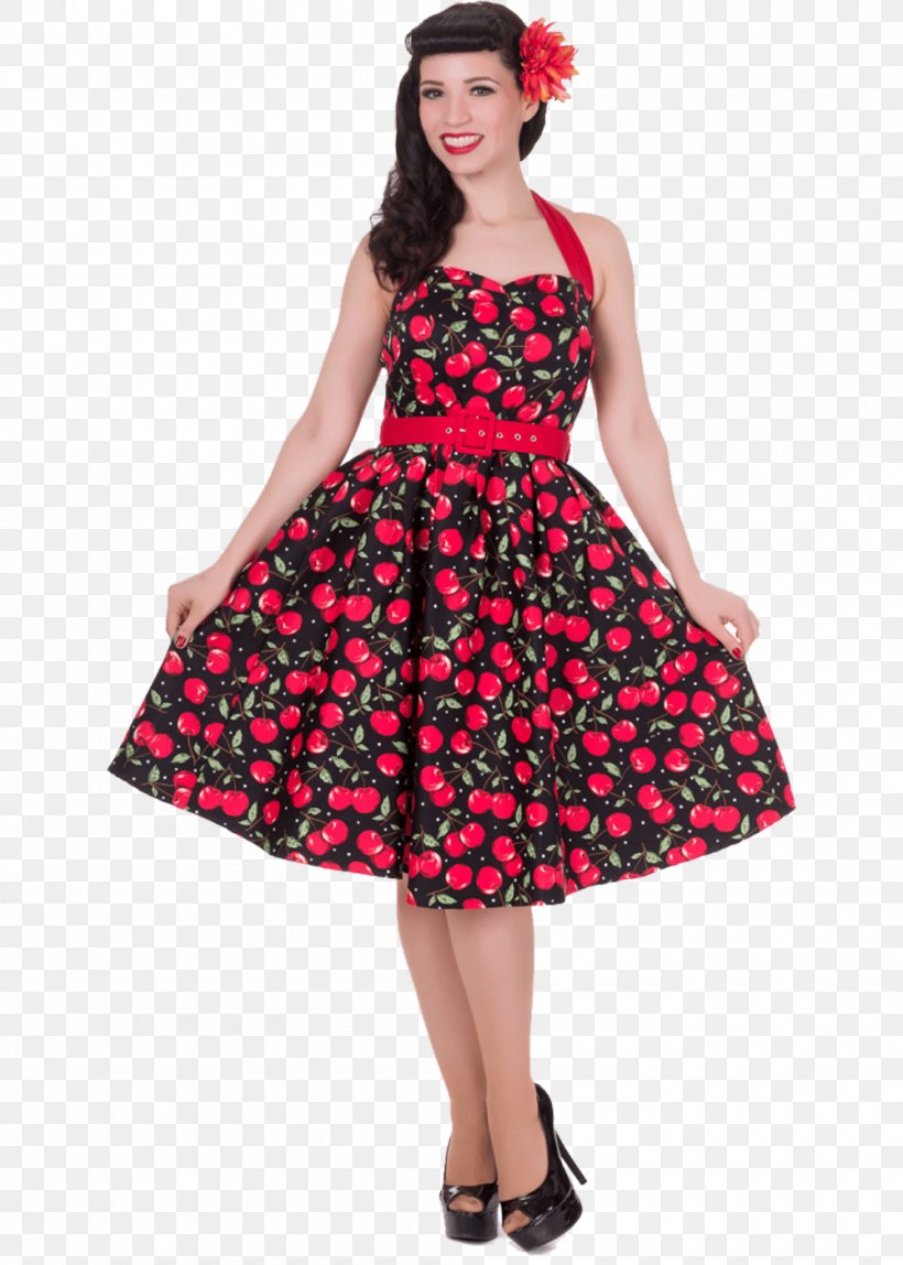 1950s Dress Polka Dot Clothing Halterneck, PNG, 1000x1400px, Dress, Clothing, Clothing Sizes, Cocktail Dress, Collar Download Free