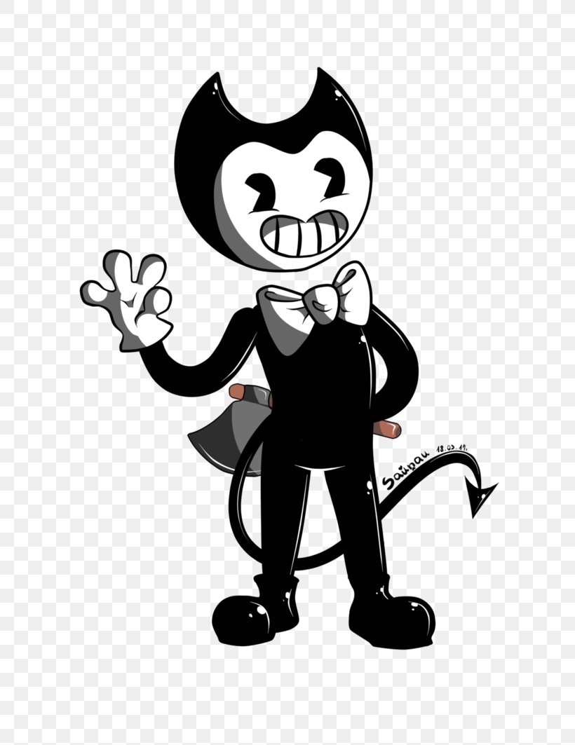Bendy And The Ink Machine Fan Art Drawing DeviantArt, PNG, 752x1063px, Bendy And The Ink Machine, Art, Black, Black And White, Build Our Machine Download Free