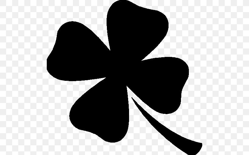 Symbol Clover, PNG, 512x512px, Symbol, Android, Black And White, Clover, Display Resolution Download Free