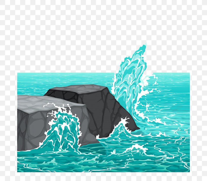 Wave Rock Sea Wind Wave Clip Art, PNG, 760x720px, Wave Rock, Aqua, Boulder, Dispersion, Dolphin Download Free