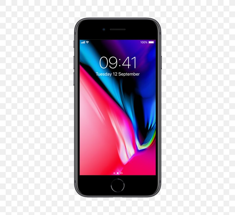 Apple IPhone 8 Plus Smartphone, PNG, 750x750px, Apple Iphone 8 Plus, Apple, Apple Iphone 8, Cellular Network, Communication Device Download Free
