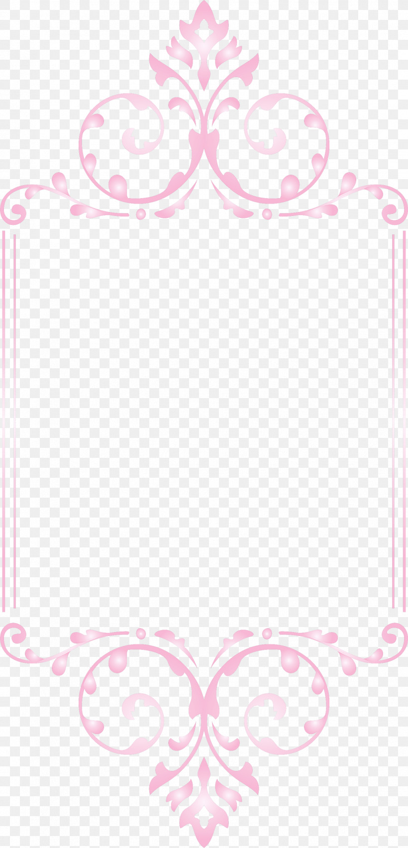 Classic Frame, PNG, 1443x3000px, Classic Frame, Heart, Picture Frame, Pink, Rectangle Download Free