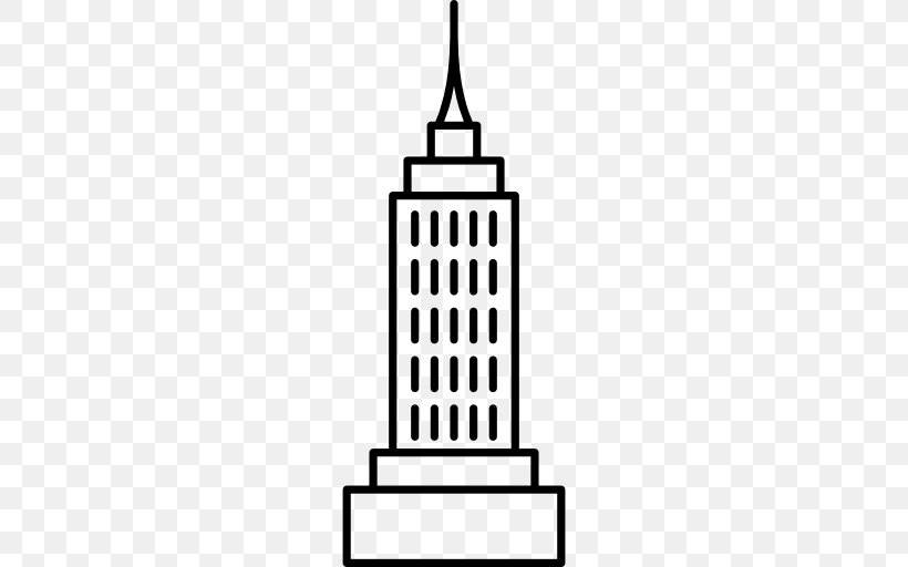 Empire State Building, PNG, 512x512px, Empire State Building, Apartment, Black And White, Building, Landmark Download Free
