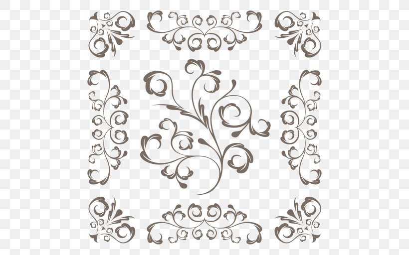 Graphic Design Drawing Ornament, PNG, 512x512px, Drawing, Area, Black And White, Body Jewelry, Decorative Arts Download Free