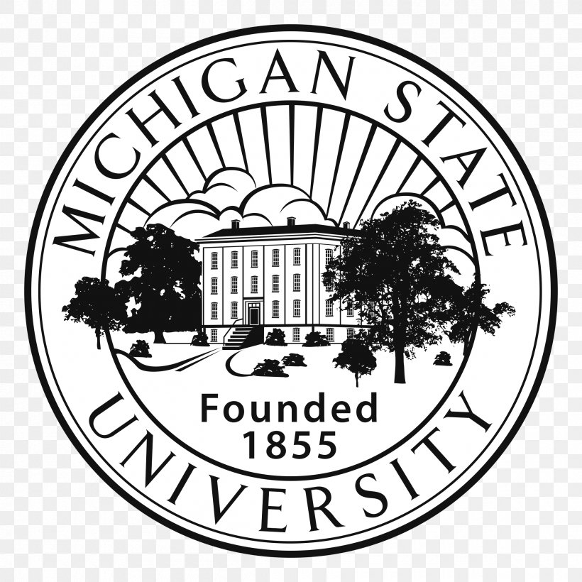 Michigan State University Michigan State Spartans Men's Basketball University Of Michigan College, PNG, 2400x2400px, Michigan State University, Academic Degree, Area, Black And White, Brand Download Free