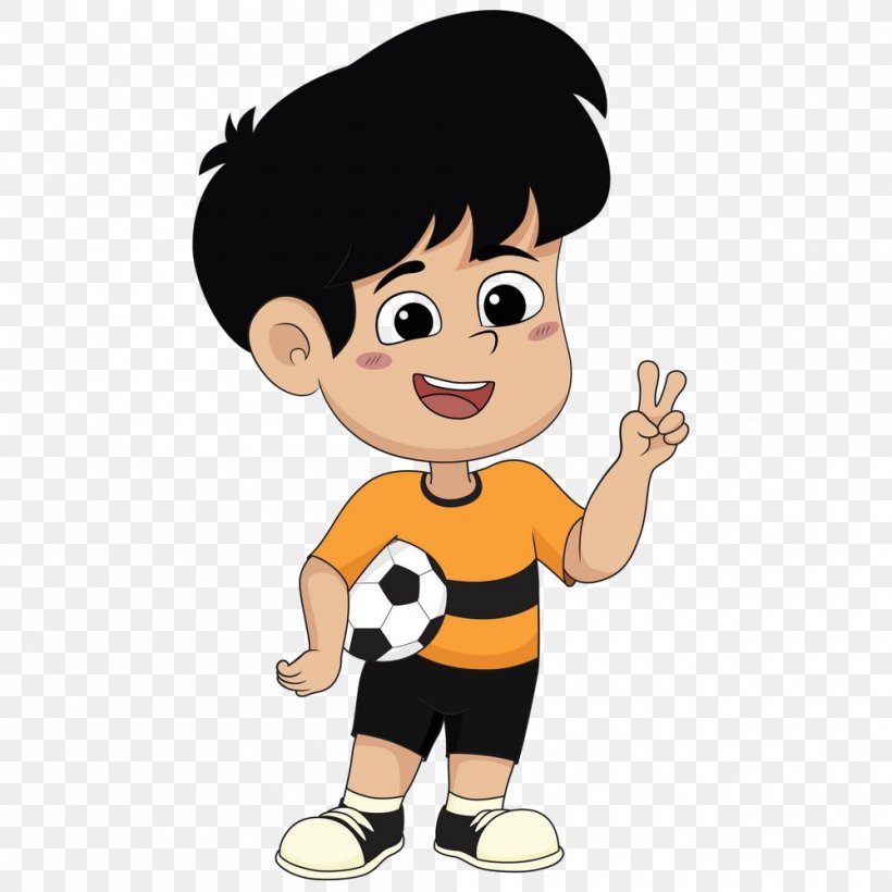 Boy Football Soccer, PNG, 1000x1000px, Boy, Animation, Cartoon, Child, Finger Download Free