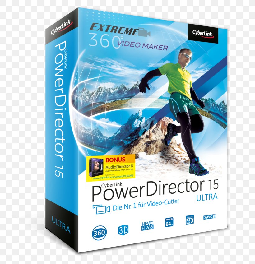 Hewlett-Packard PowerDirector 15 Ultra CyberLink Video Editing Software, PNG, 800x849px, Hewlettpackard, Bluray Disc Association, Brand, Computer Software, Cyberlink Download Free