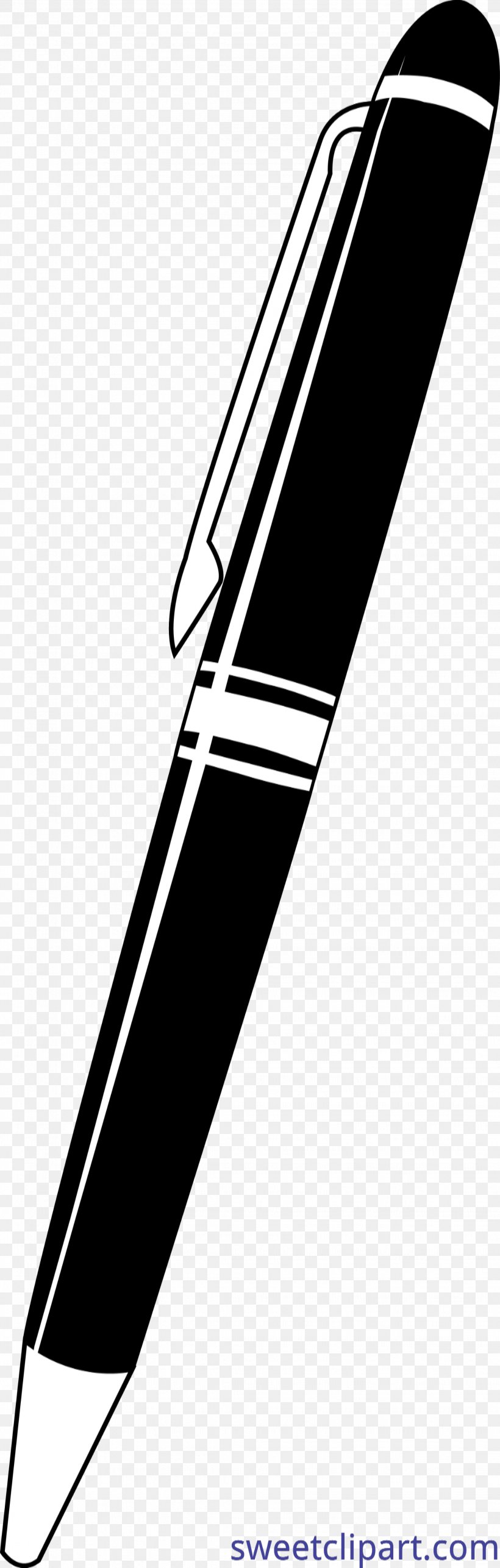 Clip Art Pens Ballpoint Pen Pencil Image, PNG, 2264x7103px, Pens, Advertising, Ball Pen, Ballpoint Pen, Black And White Download Free