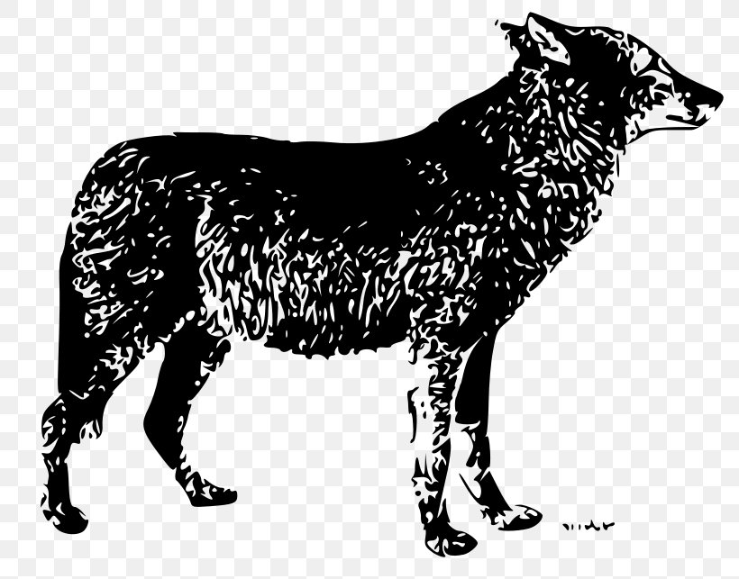 Dog Lone Wolf Pack Black Wolf Clip Art, PNG, 800x643px, Dog, Aullido, Black And White, Black Wolf, Canidae Download Free