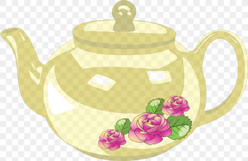 Green Tea Teapot Clip Art, PNG, 1823x1184px, Tea, Ceramic, Coffee Cup, Cup, Flower Download Free