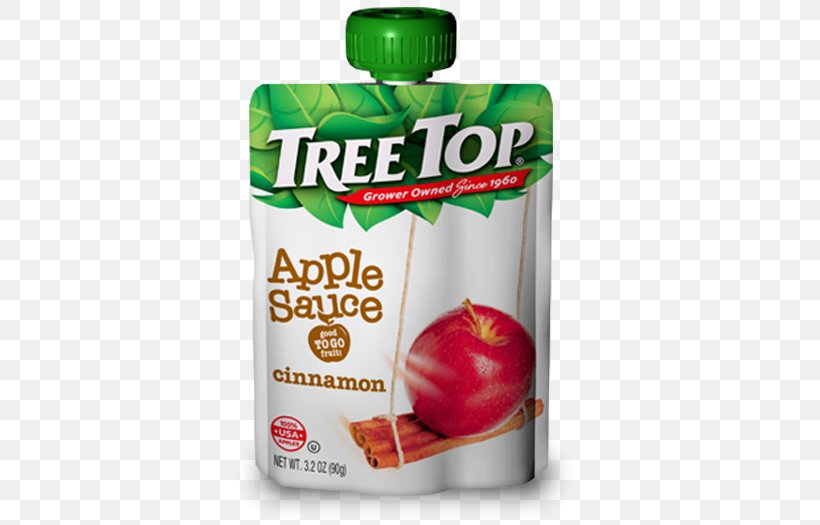 Juice Vegetarian Cuisine Tree Top Apple Sauce, PNG, 525x525px, Juice, Apple, Apple Sauce, Cinnamon, Diet Food Download Free
