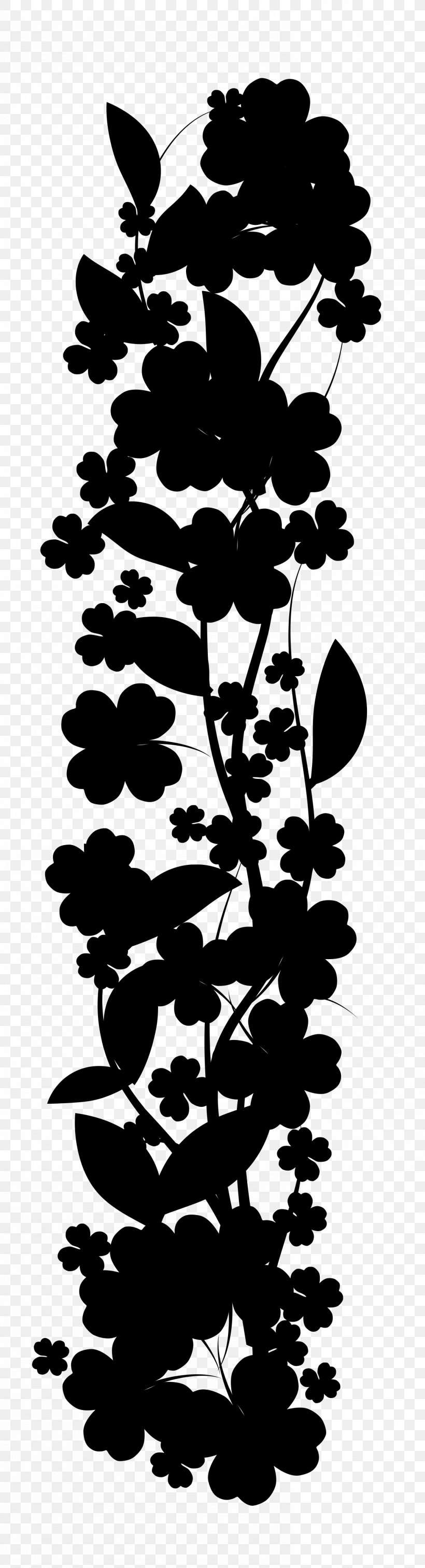 Pine Font Pattern Silhouette Leaf, PNG, 1487x5488px, Pine, Blackandwhite, Botany, Branch, Flower Download Free