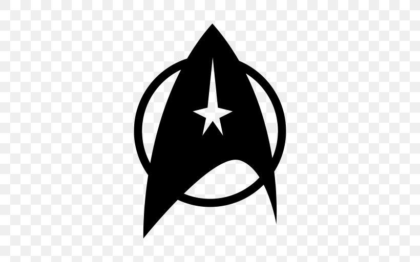 Star Trek Logo Symbol, PNG, 512x512px, Star Trek, Artwork, Black And White, Decal, Headgear Download Free