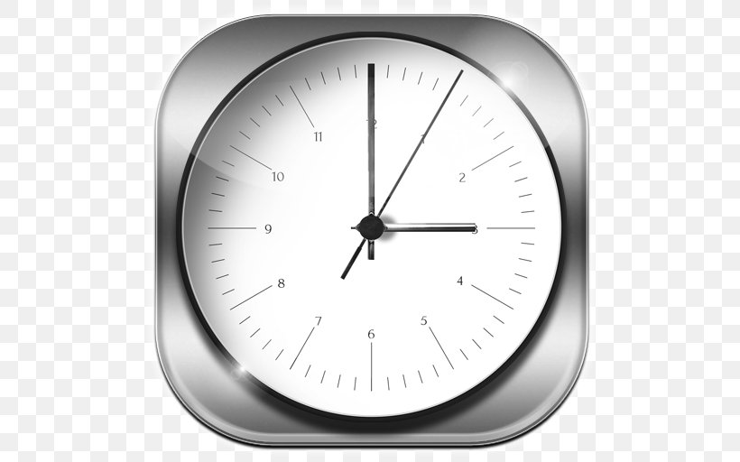 Alarm Clocks Product Design Measuring Instrument, PNG, 512x512px, Clock, Alarm Clock, Alarm Clocks, Black And White, Home Accessories Download Free