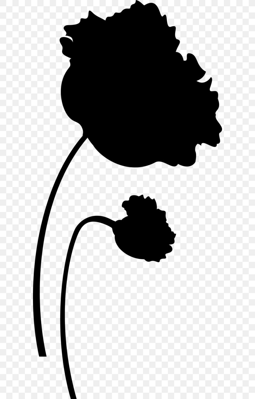 Flowering Plant Clip Art Silhouette Leaf, PNG, 608x1280px, Flower, Black M, Blackandwhite, Flowering Plant, Leaf Download Free